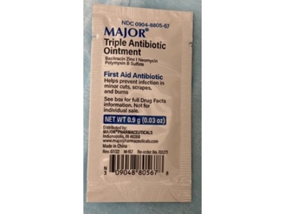 Major Triple Antibiotic Ointment, 0.03 oz/0.9 g