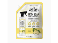 J.R. Watkins Dish Soap Foam & Spray Refill, Lemon, 32 fl oz/946 mL - Image 2