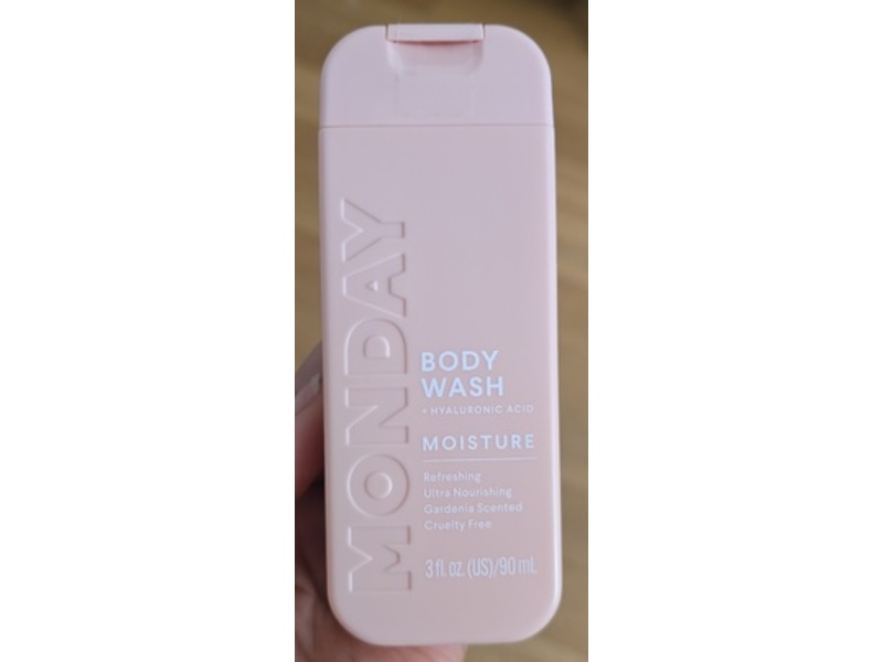 Monday Moisture Body Wash, 3 fl oz/90 mL, Pack Of 4