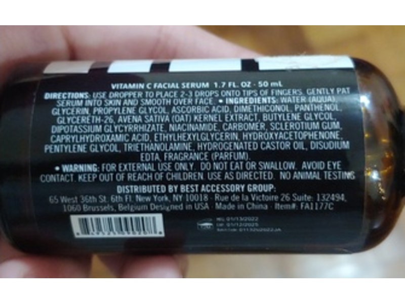 Skin Therapy Facial Serum, Vitamin C, 1.7 fl oz/50 mL