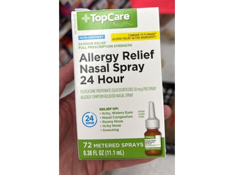 TopCare Allergy Relief Nasal Spray, 0.38 fl oz/11.1 mL