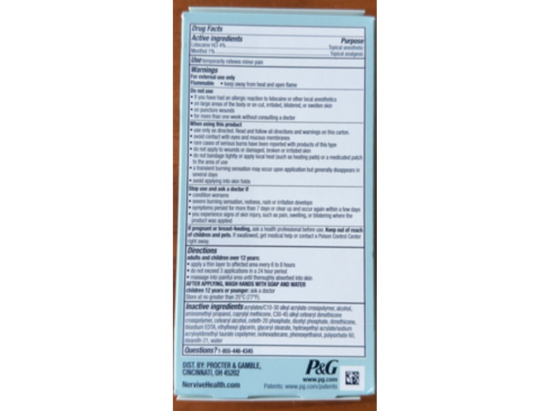 Nervive Nerve Care Pain Relieving Roll On, 2.5 oz/70.9 g