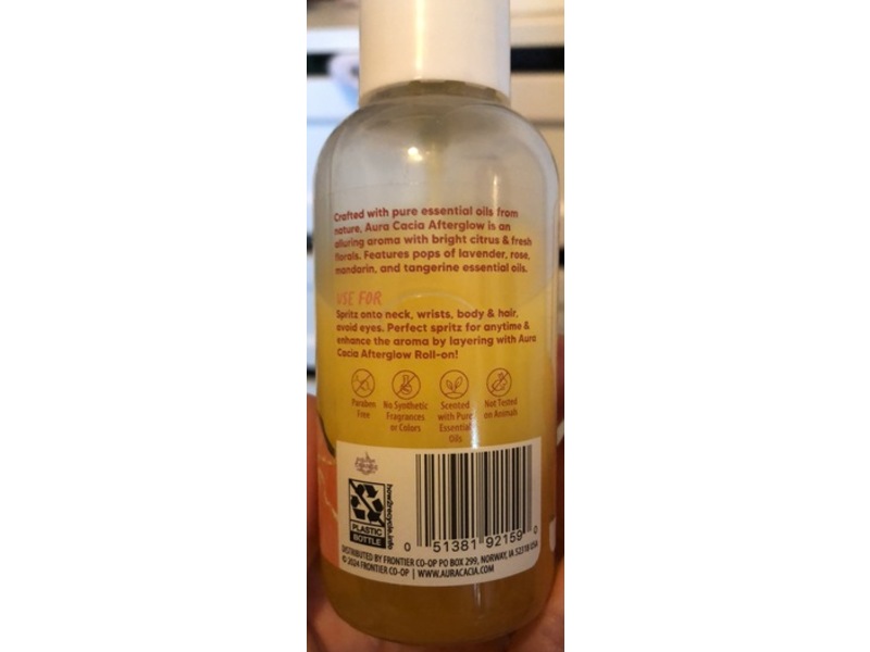 Aura Cacia AfterGlow Hair & Body Spritz, 4 fl oz/118 mL