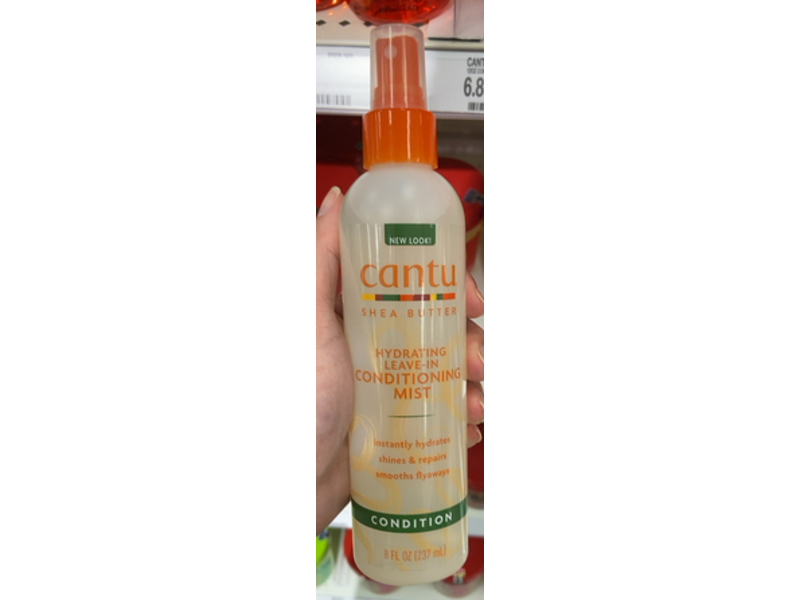 Cantu Hydrating Leave In Conditioning Mist, Shea Butter, 8 fl oz/237 mL