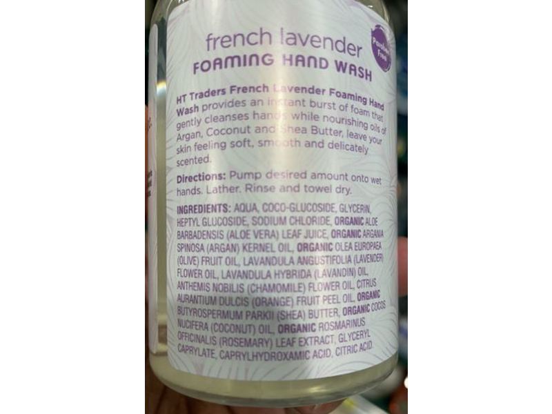 Ht Traders Foaming Hand Wash, Fresh Lavender, 8 fl oz/237 mL
