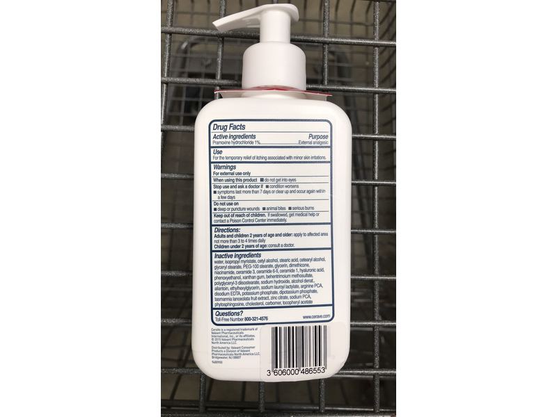 CeraVe Itch Relief Moisturizing Lotion, 8 fl oz | 237 mL