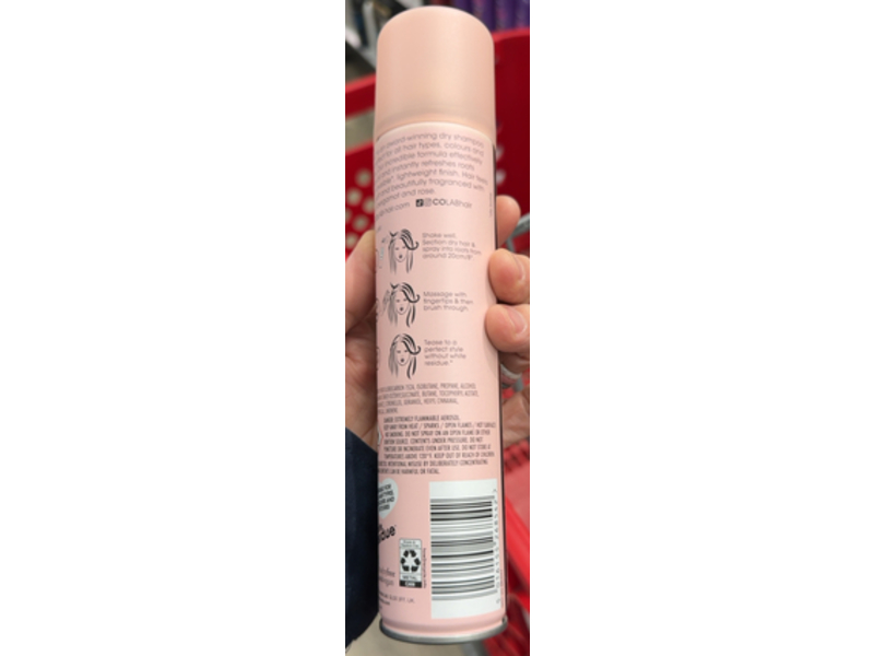 Colab Original Dry Shampoo, Bergamot and Rose Scent, 4.1 oz/117 g