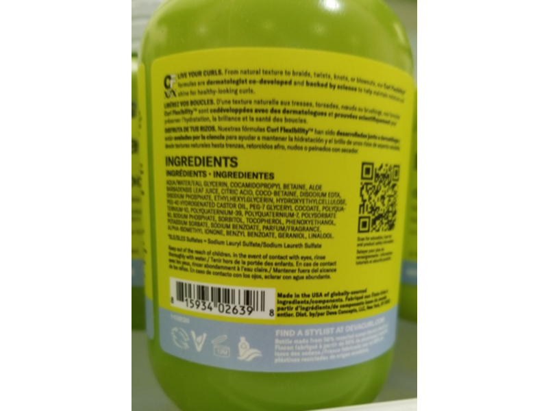 Devacurl Low-Poo Original Mild Lather Cleanser, Moisture, 12 fl oz/355 mL