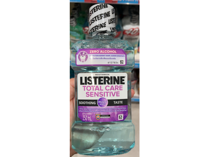Listerine Total Care Sensitive Mouthwash, Zero Alcohol, 250 mL
