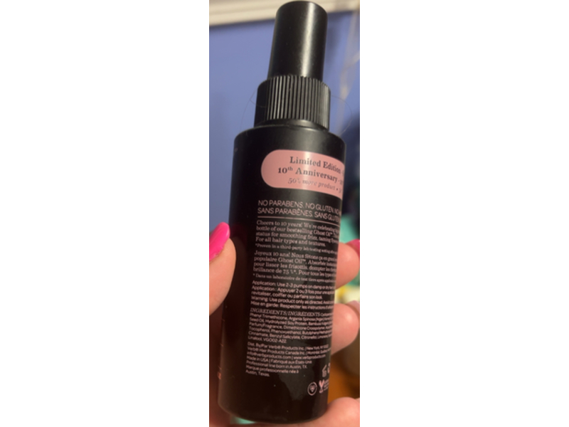 Verb Ghost Shine + Smooth Frizz + Weightless Hair Oil, 3 fl oz/90 mL