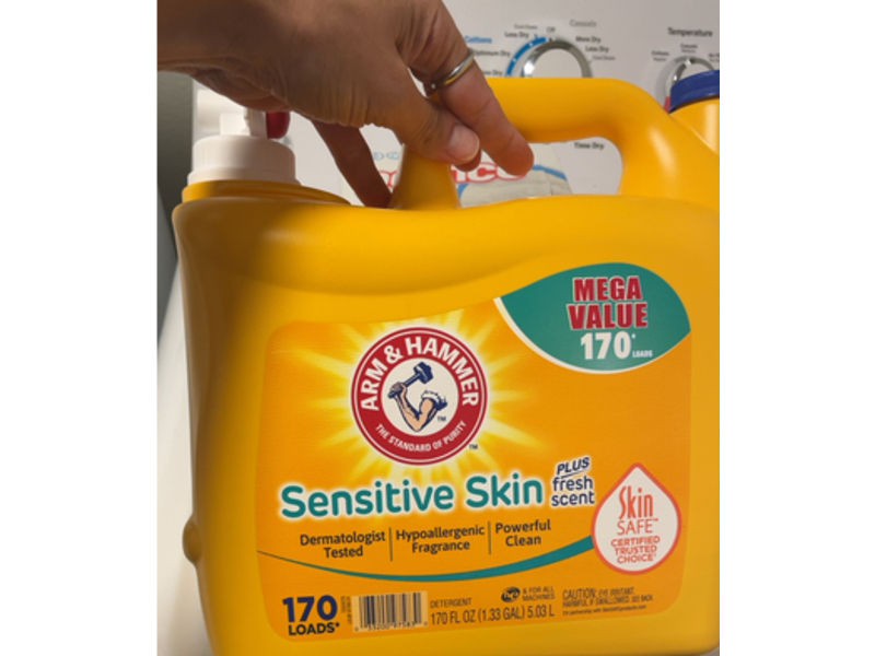 Arm & Hammer Sensitive Skin Plus Fresh Scent Liquid Laundry Detergent, 170 Loads, 170 fl oz/5.03 L