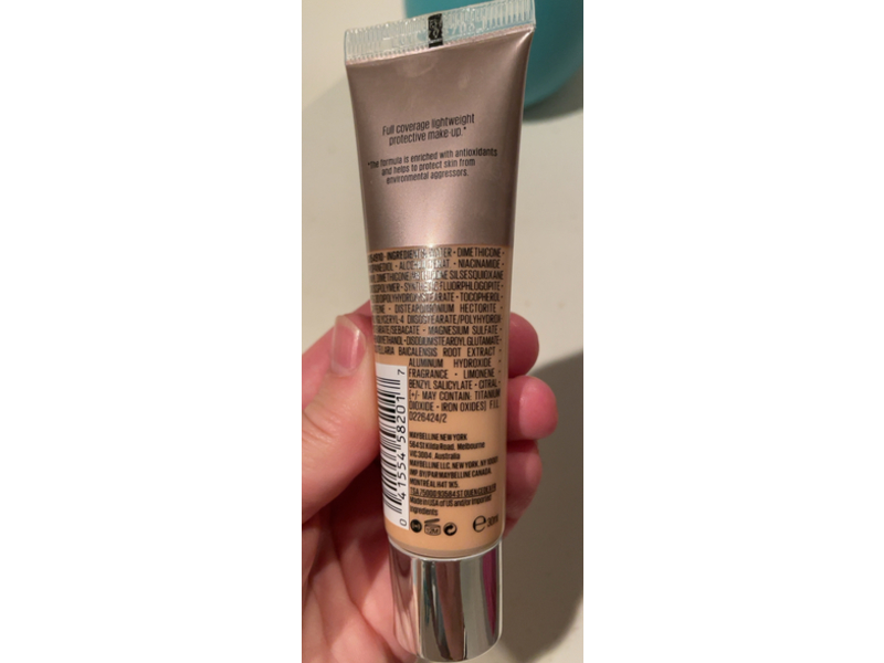 Maybelline New York Dream Urban Cover Protective Liquid Foundations, SPF 40, 115 Ivory, 1 fl oz/30 mL