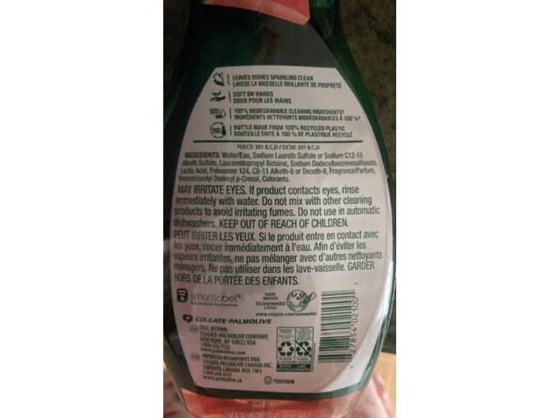 Palmolive Liquid Dish Soap, Watermelon Scent, 20 fl oz/591 mL, Pack Of 2