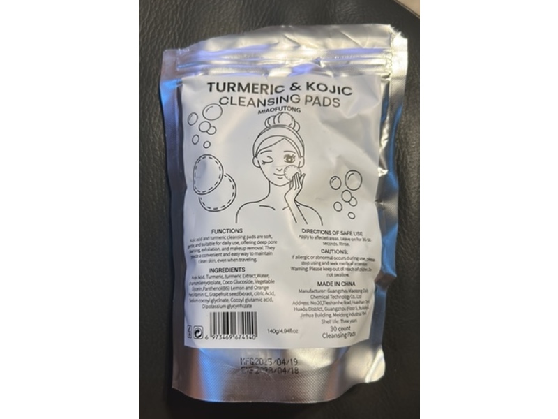 Turmeric & Kojic Cleansing Pads, 30 Count