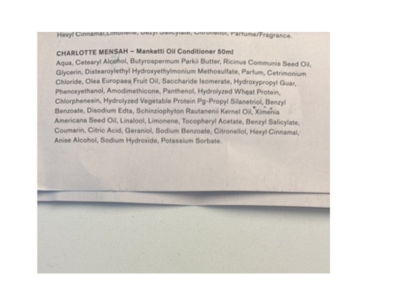 Charlotte Mensah Manketti Oil Conditioner, 1.75 fl oz/50 mL