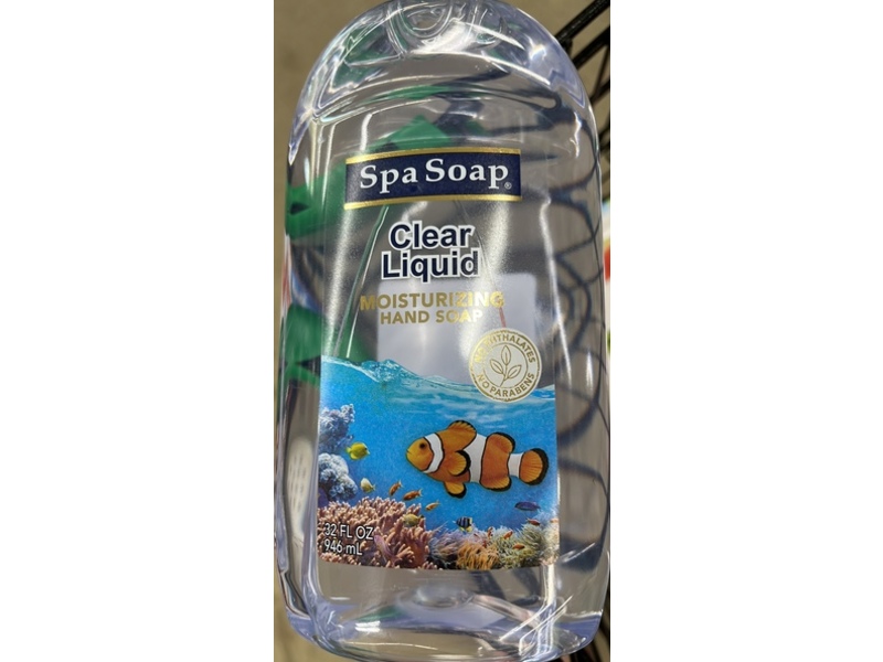 Spa Soap Clear Liquid Moisturizing Hand Soap, 32 fl oz/946 mL