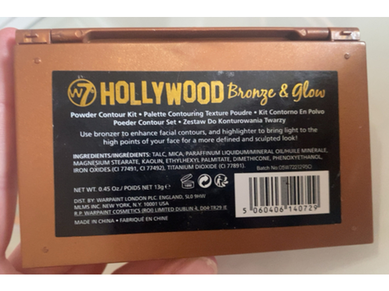 W7 Hollywood Bronze & Glow Pressed Powder Duo, 0.45 oz/13 g