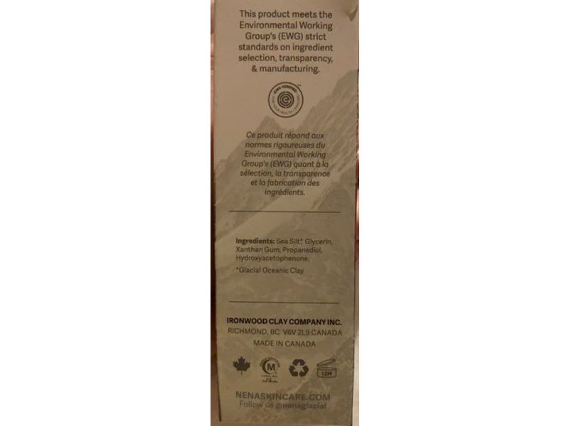 Nena Clay Face Mask, Detox Tighten, 4.2 oz/120 g