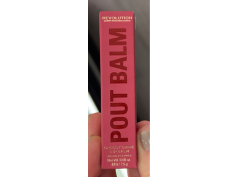 Revolution Pout Lip Balm, Rose Shine, 0.08 oz/2.5 g