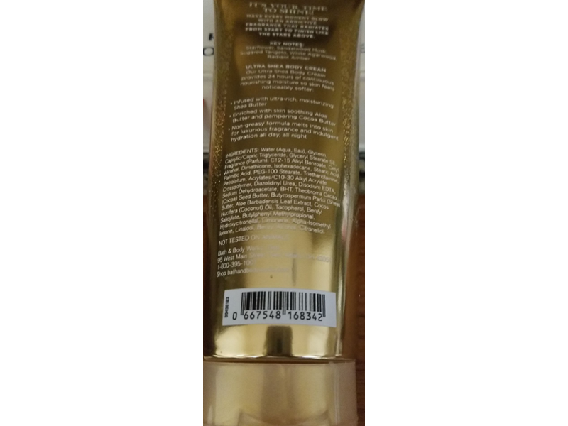 Bath & Body Works In The Stars Body Cream, Ultra Shea, 8 oz/226 g