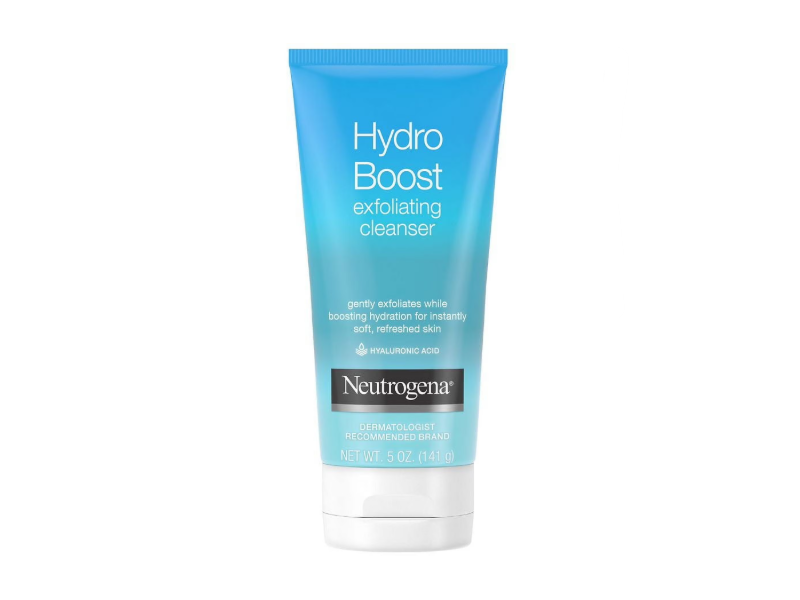 Neutrogena Hydro Boost Exfoliating Cleanser, Hyaluronic Acid, 5 oz/141 g, Pack Of 3