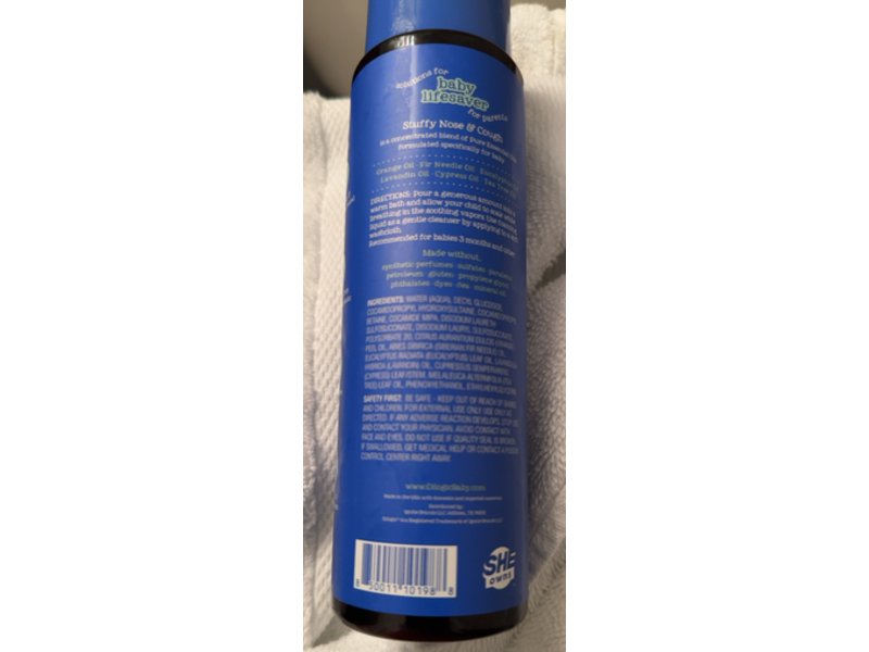 Oilogic Stuffy Nose & Cough Essential Oil Vapor Bath, 12 fl oz/354 mL