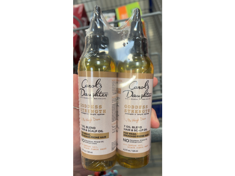 Carol's Daughter Hair & Scalp Oil, Goddess Strength, 4.2 fl oz/125 mL, Pack Of 2