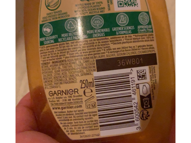 Garnier Ultra Doux The Wonderful Shampoo, Argan & Camelia, 250 mL