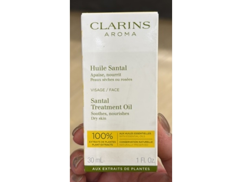 Clarins Huile Santal Face Treatment Oil, 1 fl oz/30 mL