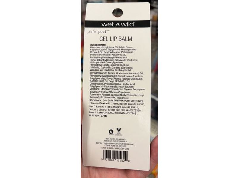 Wet n Wild Perfect & Pout Gel Lip Balm, Pour & Tease, 0.17 oz/5 g