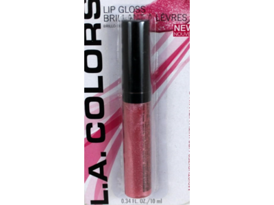 L.A. Colors Lip Gloss, Dreamy Pink, 0.34 fl oz/10 mL
