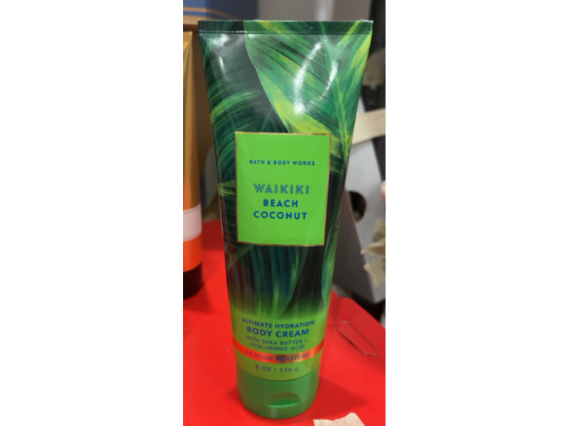 Bath & Body Works Ultimate Hydration Body Cream, Waikiki Beach Coconut , 8 oz/226 g
