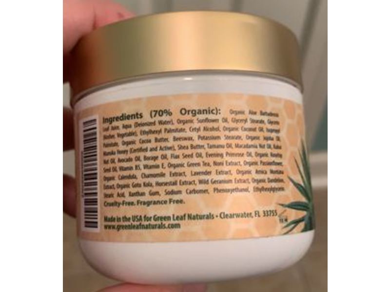 Green Leaf Naturals Amazing Aloe Vera Eczema & Psoriasis Cream, Fragrance Free, 4 fl oz