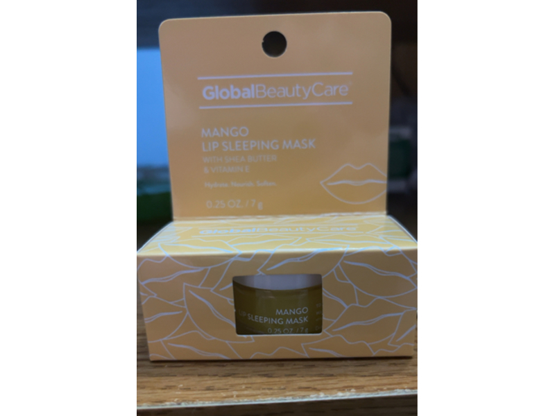 Global Beauty Care Lip Sleeping Mask, Mango, 0.25 oz/7 g