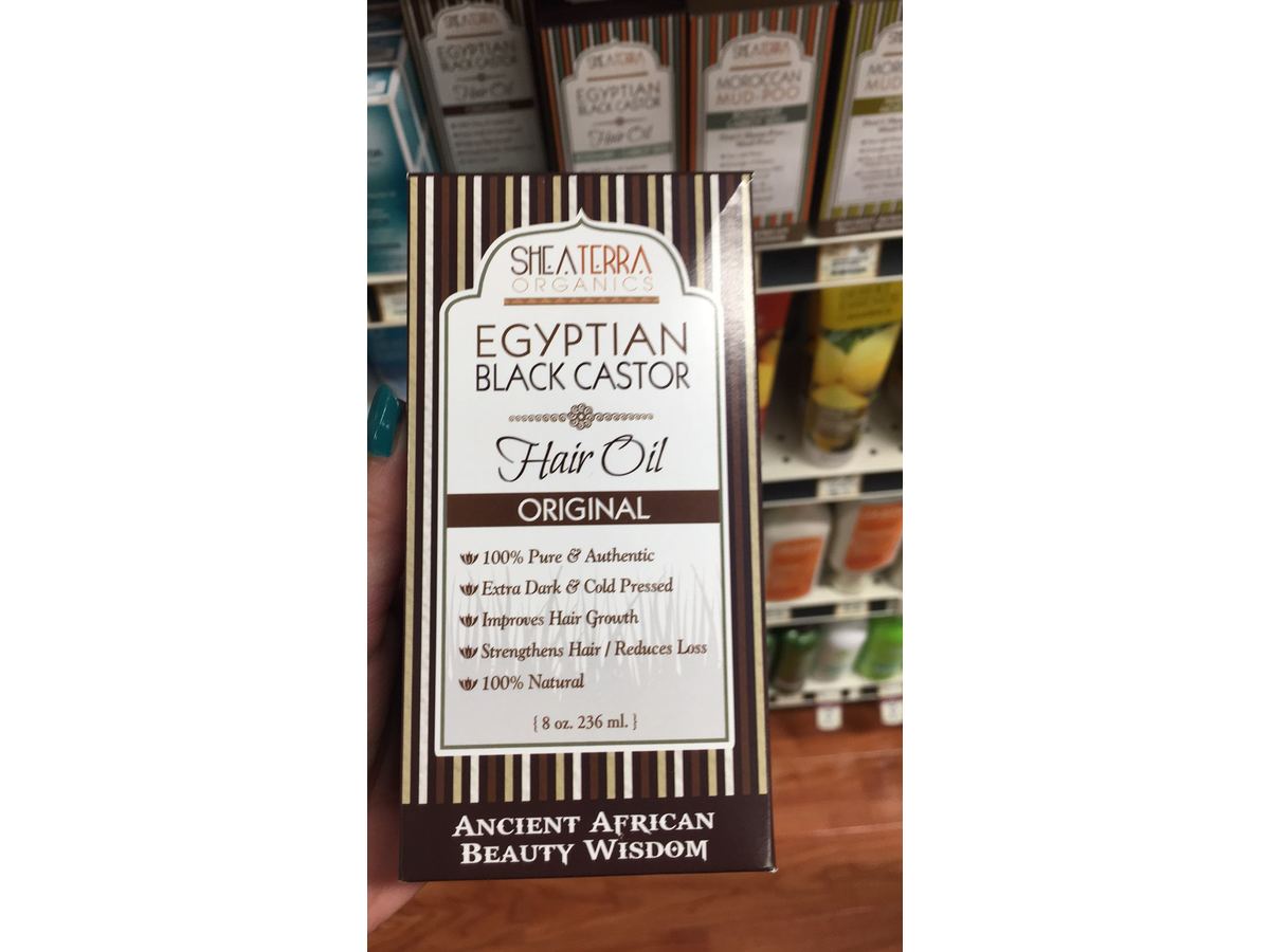 Shea Terra Organics Egyptian Black Castor Cold Pressed Oil, Original Ingredients and Reviews