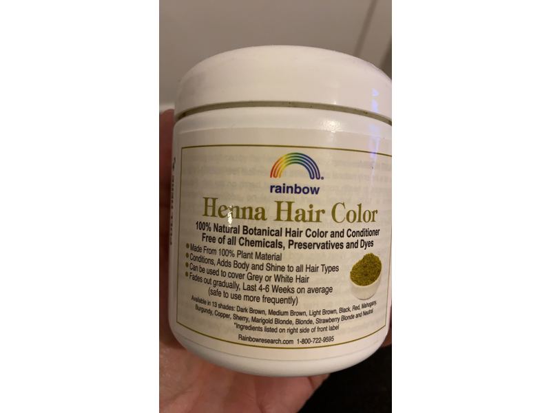 Rainbow Research Henna Hair Color and Conditioner, Light Brown, 4 oz/113 g