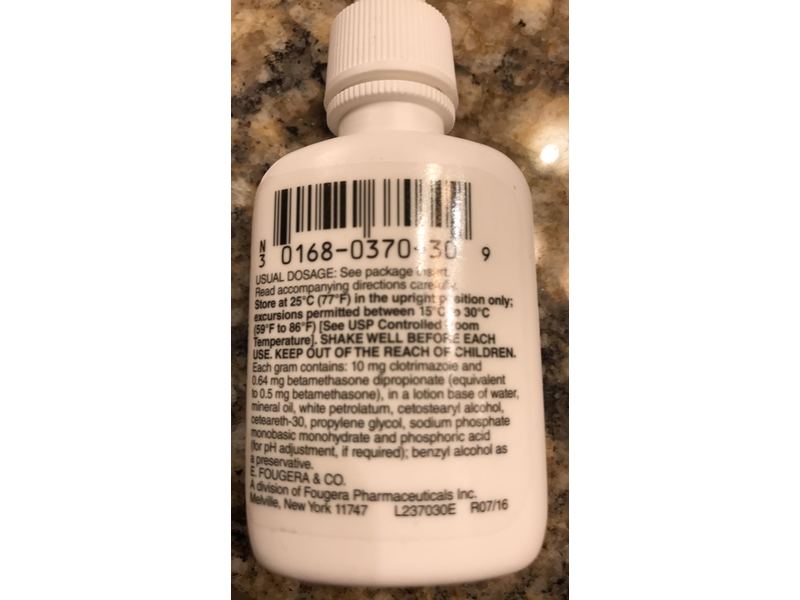 Clotrimazole And Betamethasone Dipropionate Lotion, 30 mL Fougera (RX)