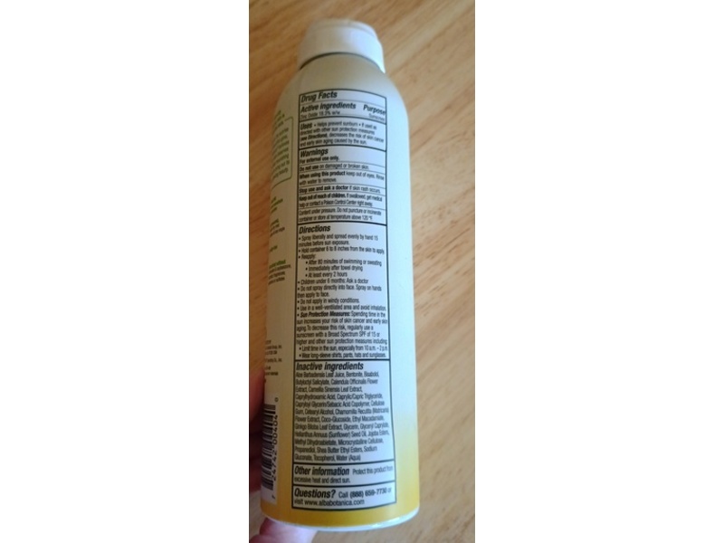 Alba Botanica Sheer Mineral Sunscreen Spray, SPF 30, 5 fl oz/ 148 mL