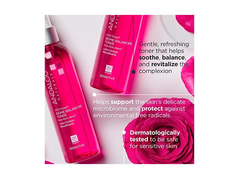 Andalou Naturals Biome Balancing Toner Spay, 6 fl oz