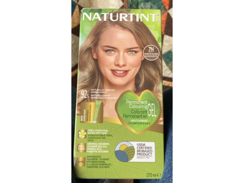 Naturtint Permanent Coloring Gel, 7N Hazelnut Blonde, 170 mL