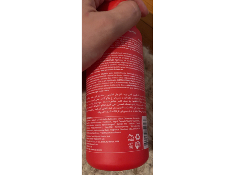 MK Professional Majestic Replenishing Shampoo, 10.1 fl oz/300 mL