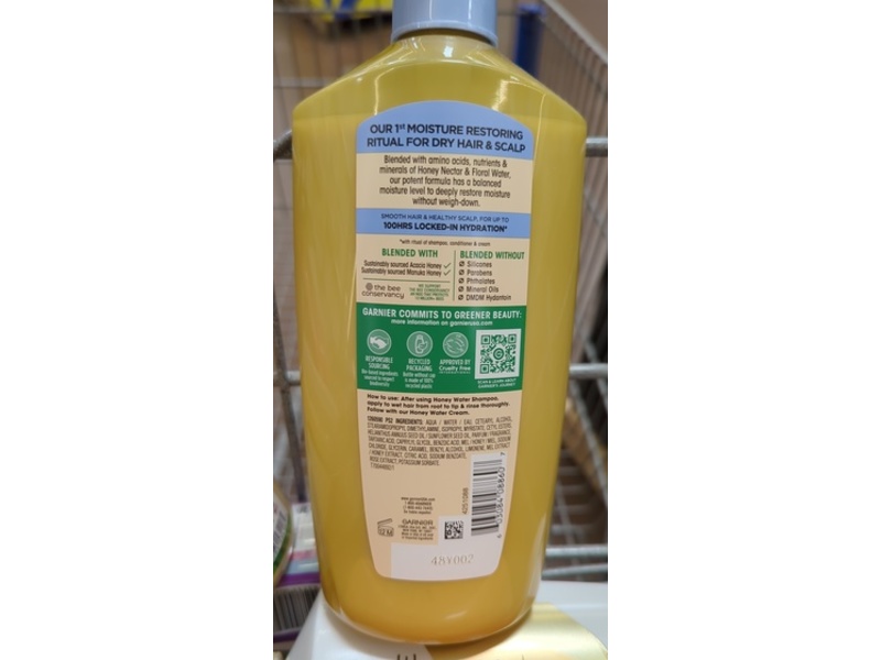 Garnier Whole Blends Honey Water Moisture Restoring Conditioner,26.6 fl oz/786 mL