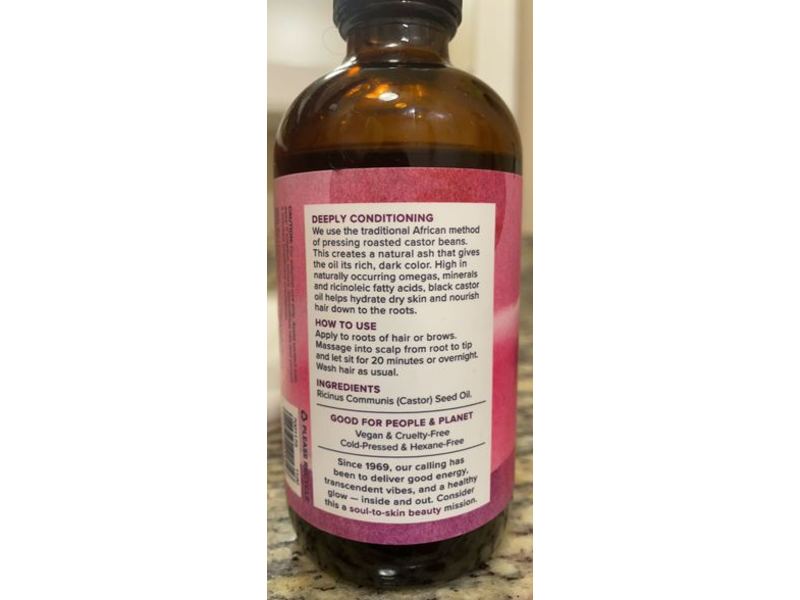 Heritage Store Black Castor Oil, 8 fl oz/237 mL