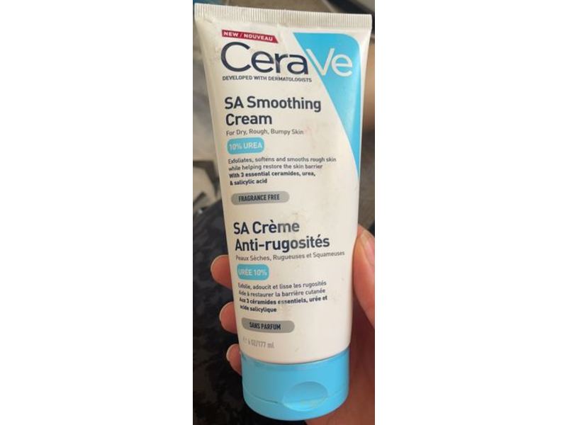 Cerave Sa Smoothing Cream, Fragrance Free, 6 oz/177 mL