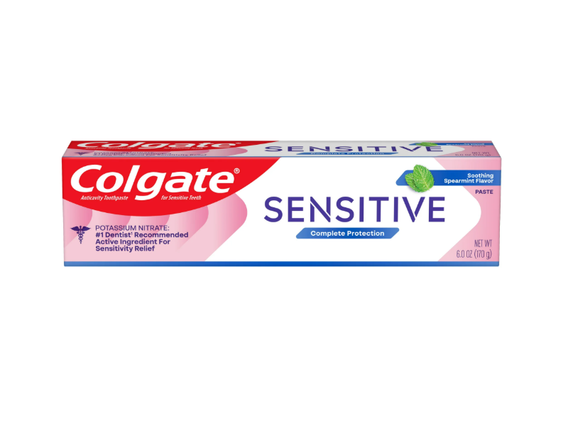 Colgate Sensitive Complete Protection Toothpaste, Soothing Spearmint, 6 oz/170 g, Pack Of 3