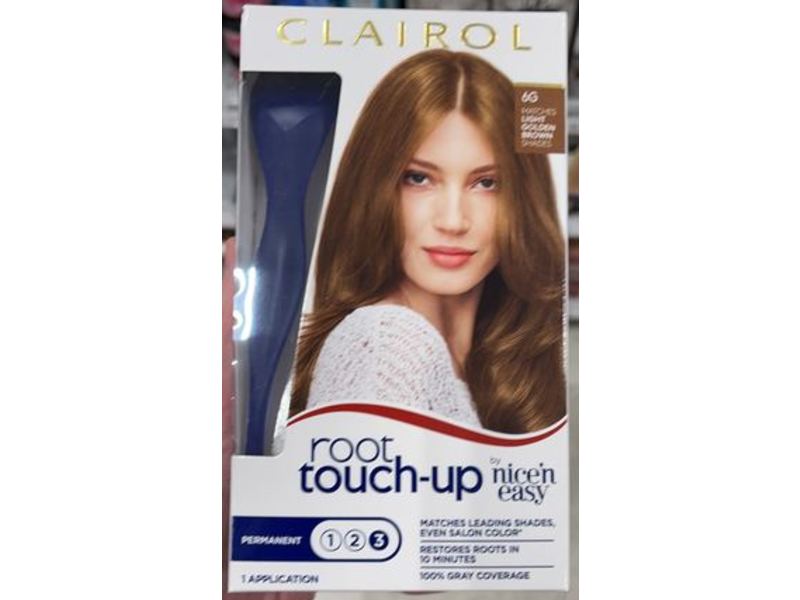 Clairol Nice'n Easy Root Touch-Up, Permanent, 6G Light Golden Brown, 1 Application