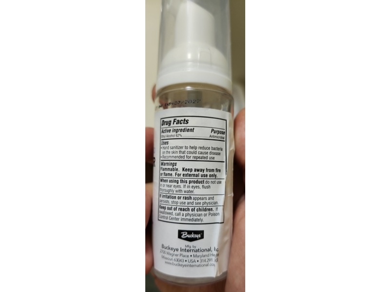 Symmetry Foaming Hand Sanitizer, Aloe & Vitamin E, 1.7 fl oz/50 mL