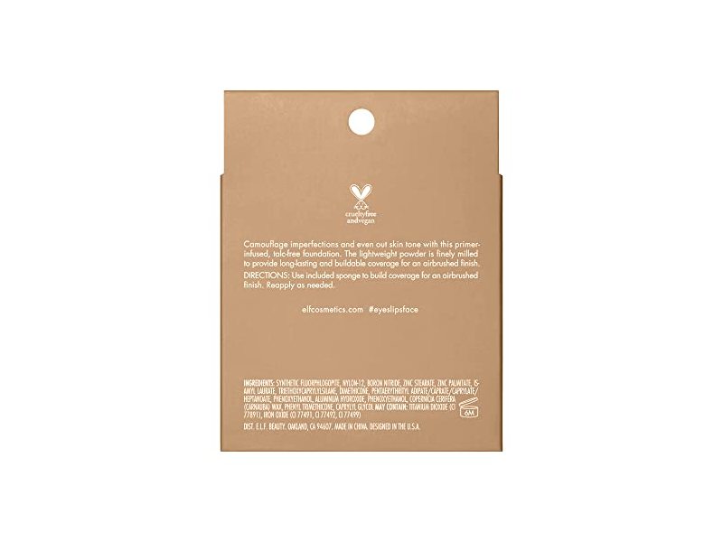 e.l.f. Cosmetics Powder Foundation, Medium 310 C, 0.28 oz/8 g