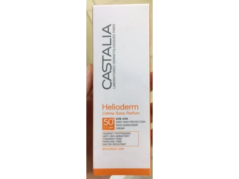 Castalia Helioderm Face Sunscreen Cream, Spf 50, 1.35 fl oz / 40 ml