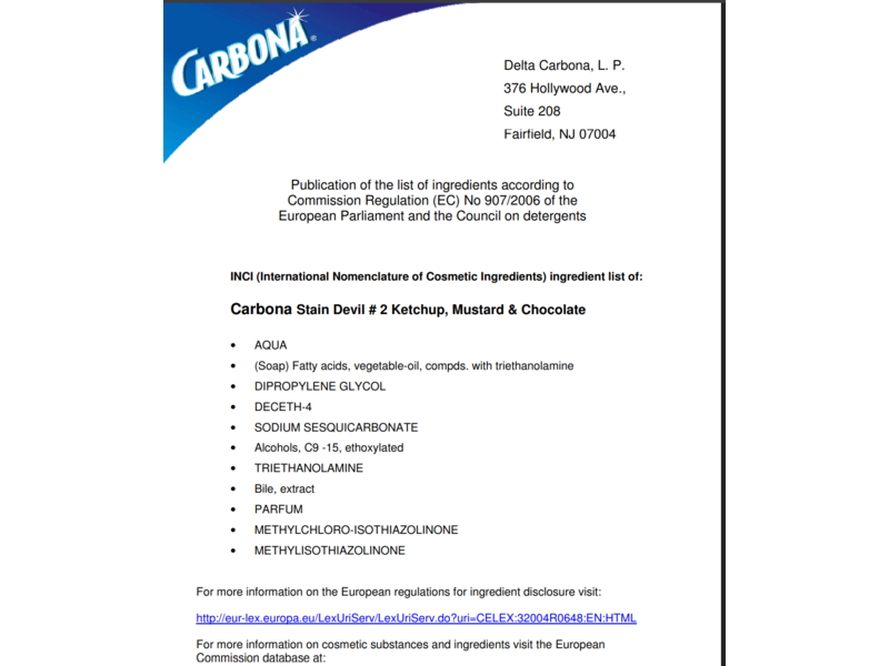 Carbona Stain Devils Stain Remover, 1.7 fl oz/50 mL